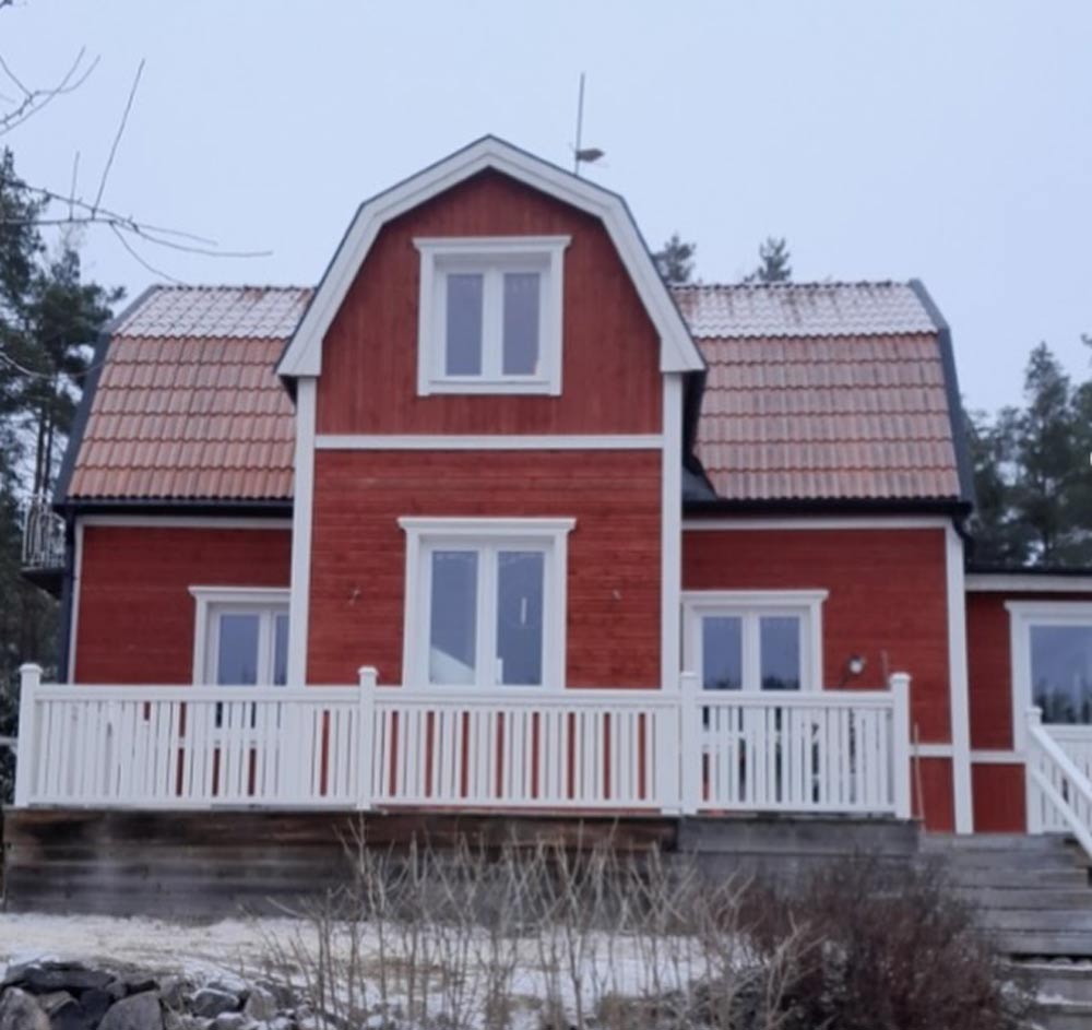 En röd villa